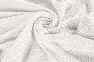 [Ivory] Crover Thermal Waffle 100% Cotton Wave Blanket (Twin / Queen / King)
