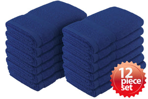 Fast Drying Absorbent 100% Cotton Hand Towel 12-Pcs Set, 16”x 27” - EverydaySpecial