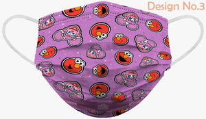 Sesame Street Elmo Soft Reusable Pleated Fabric 2-Layers Kids Face Mask (9 different design) 36 pcs - EverydaySpecial