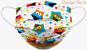 Sesame Street Elmo Soft Reusable Pleated Fabric 2-Layers Kids Face Mask (9 different design) 36 pcs - EverydaySpecial