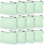 PU Makeup Bag (Mint Green, Set of 12)