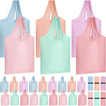 Reusable Shopping Bags in Macaroon Colors (Set of 24)