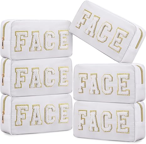 6 Pcs Nylon Makeup Bag