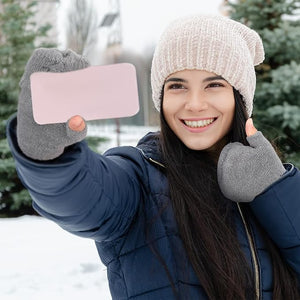 Fingerless Flip-Top Knit Gloves (Pairs of 3)