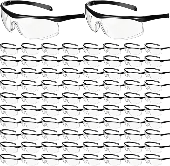 Bulk Safety Glasses Set for Work, Lab & Outdoor Protection (80 Pcs)