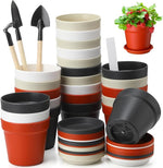 4" Plastic Plant Pot Set (Assorted Color, Set of 100)