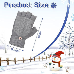 Fingerless Flip-Top Knit Gloves (Pairs of 3)