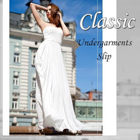 Women's Satin Half Slip Underskirt (Black & Beige, Set of 2)