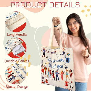 Singer Canvas Tote Bags for Music Lovers (Set of 20)