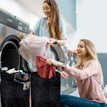 Large Laundry Backpack Bag (Black, Set of 3)