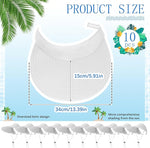 Women's Sun Visor Hat (White, Set of 10)