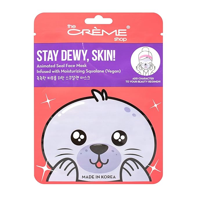 The Crème Shop Animated Face Sheet Mask - 3 Pack (Seal: Vegan Squalane)