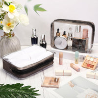 Clear Travel Cosmetic & Toiletry Bag (Set of 40)