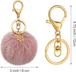 Pom Pom Keychain (Assorted Color, Set of 4)
