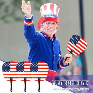 American Flag Handheld Fan (Set of 100)