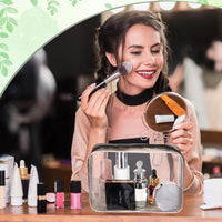 Clear Travel Cosmetic & Toiletry Bag (Set of 40)