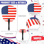American Flag Handheld Fan (Set of 100)