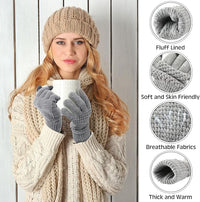 Women's Touch Screen Knit Gloves (Pairs of 24)