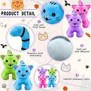Stuffed Cat Toy (Assorted Color, Set of 8)