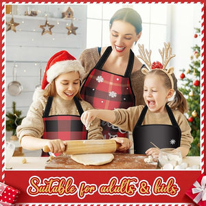 Polyester Christmas Apron (Assorted Design, Set of 6)
