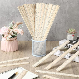 12 Inch/30 cm Wooden Ruler (Set of 50)