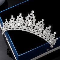 Silver Crown Tiara for Women (Set of 10)