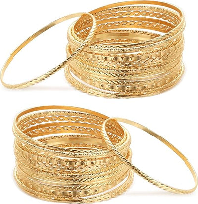 Gold Boho Bangle Bracelet (Set of 50)