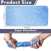 30" x 14" Microfiber Hand Towel (Grey/Blue/Pink, Set of 15)