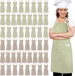 2pcs Adjustable Bib Stripe Apron