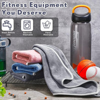 30" x 14" Microfiber Hand Towel (Grey/Blue/Pink, Set of 15)