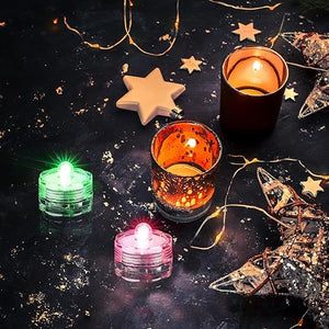 Submersible LED Floral Tea Light (Set of 48)