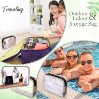Clear Travel Cosmetic & Toiletry Bag (Set of 40)