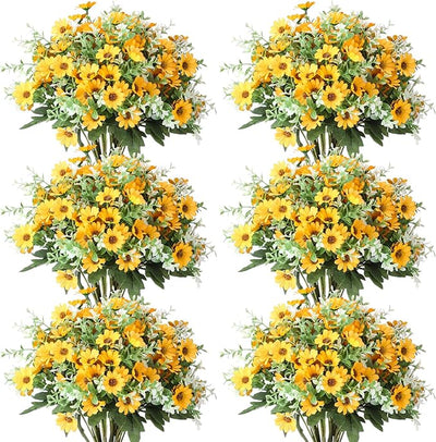 21 Bundles UV-Resistant Artificial Daisy Flower