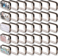 Clear Travel Cosmetic & Toiletry Bag (Set of 40)