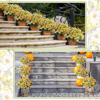 21 Bundles UV-Resistant Artificial Daisy Flower