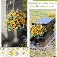 21 Bundles UV-Resistant Artificial Daisy Flower