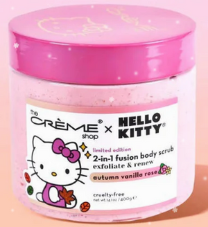 The Crème Shop x Hello Kitty 2-in-1 Fusion Body Scrub (Autumn Vanilla Rose)