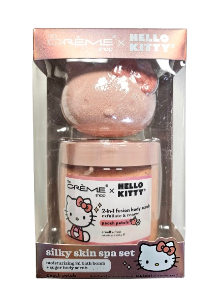 The Crème Shop x Hello Kitty Silky Skin Spa Set (Peach Petals)