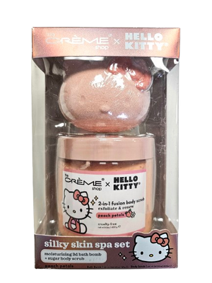 The Crème Shop x Hello Kitty Silky Skin Spa Set (Peach Petals)