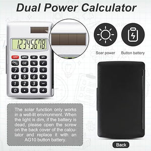 Compact  Flip-Cover Dual Power Calculator (Set of 24)