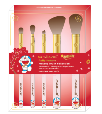 The Crème Shop x Doraemon: Fluffy Fortune Brush Collection  (Set of 5)