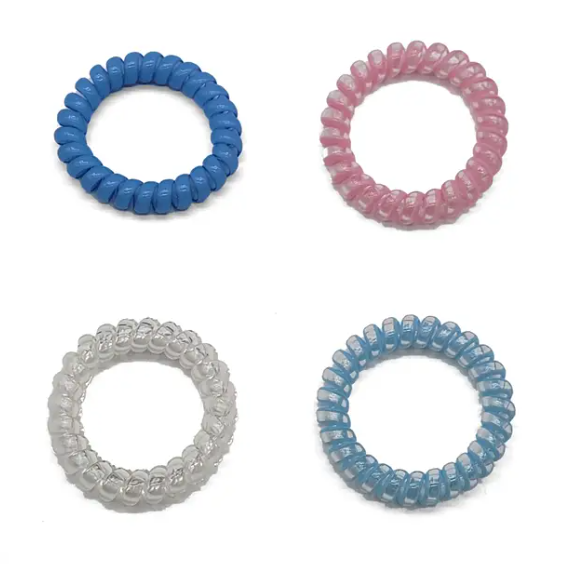 9-PCS Hair Accessory Set – Snap Barrettes, Spiral Coil Ties & Matte Claw Clip