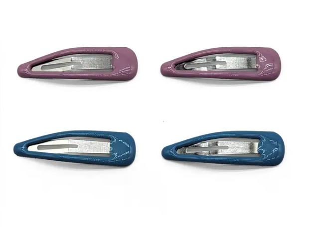 9-PCS Hair Accessory Set – Snap Barrettes, Spiral Coil Ties & Matte Claw Clip