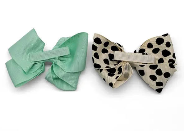 7-PCS Girls Hair Bows – Grosgrain Ribbon Alligator Clips