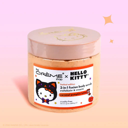 The Crème Shop x Hello Kitty 2-in-1 Fusion Body Scrub (Caramel Pumpkin Latte)