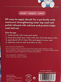 The Crème Shop x Doraemon Nail Kit – 50 Nail Decals + Clear Top Coat Polish