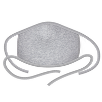 3PCS 2-Layer Reusable 3D Cotton Face Mask with Filter Pocket (Heather Grey)