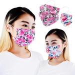 Everydayspecial Disposable Safety Mask 3 Layer Protection Face Mask for Adults 50 pcs Flower Print