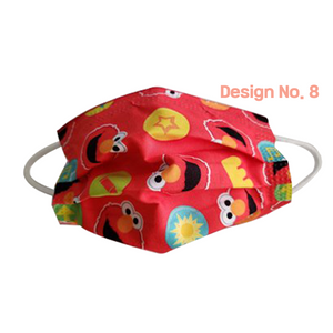[Kids] Sesame Street Elmo Soft Reusable Microfiber Fabric 2-Layers Face Mask (9 different design) 36 pcs