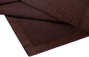 [Brown] Crover Thermal Waffle 100% Cotton Wave Blanket (Twin / Queen / King)